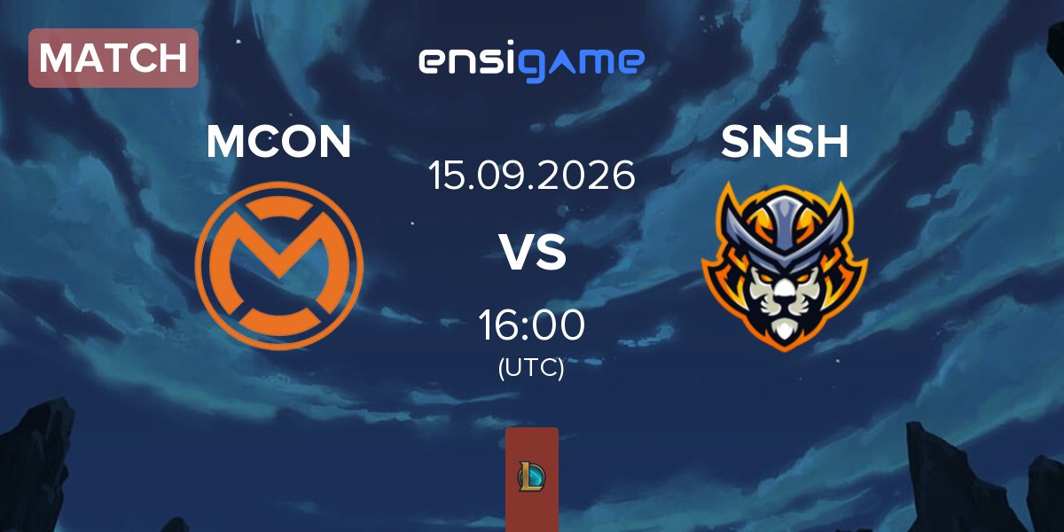 Partida mCon esports MCON vs Senshi eSports SNSH | 15.09
