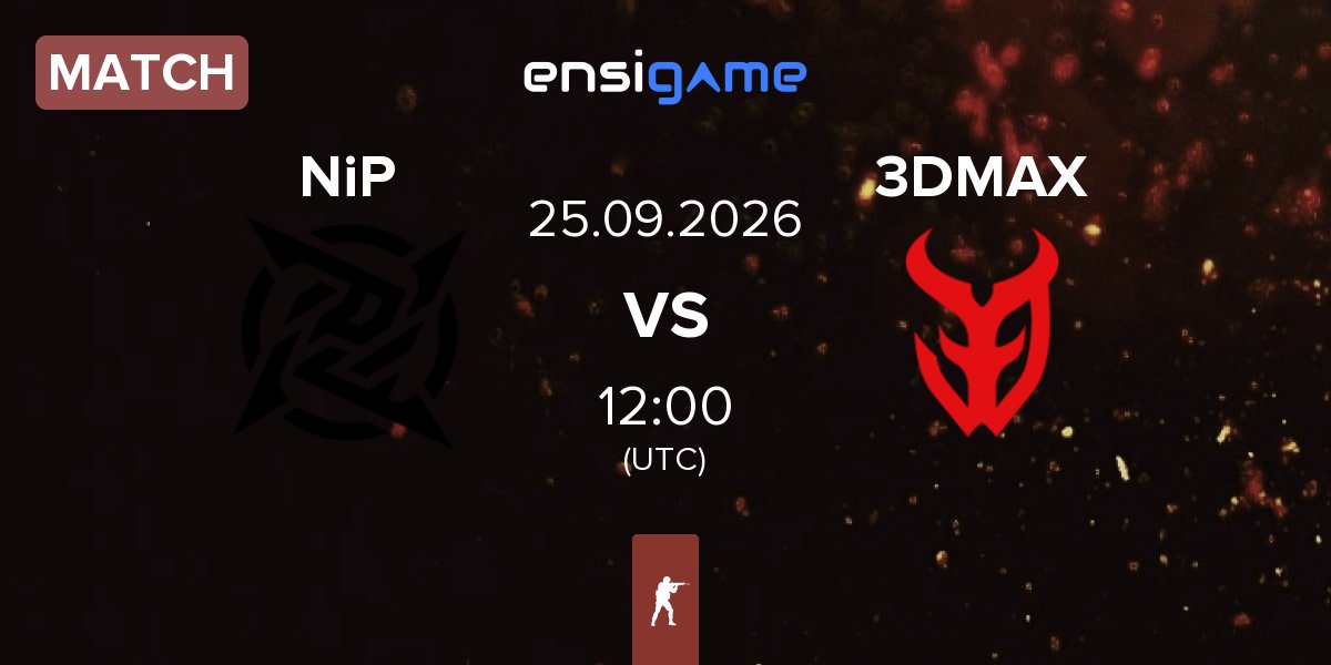 Partida Ninjas in Pyjamas NiP vs 3DMAX | 25.09