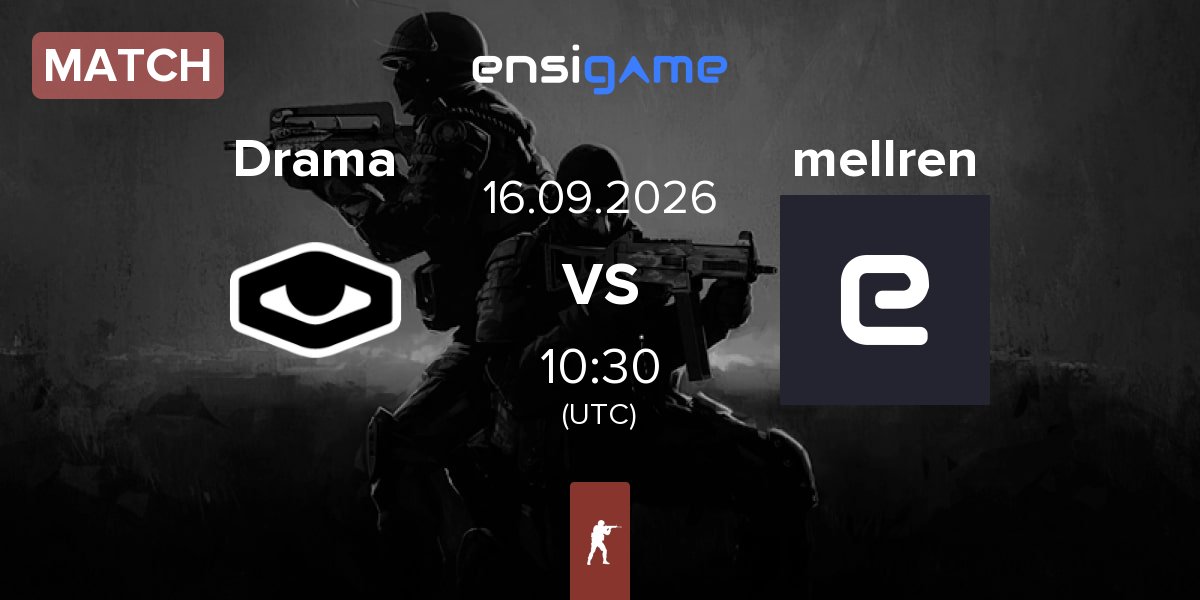 Partida Drama eSports Drama vs mellren | 16.09