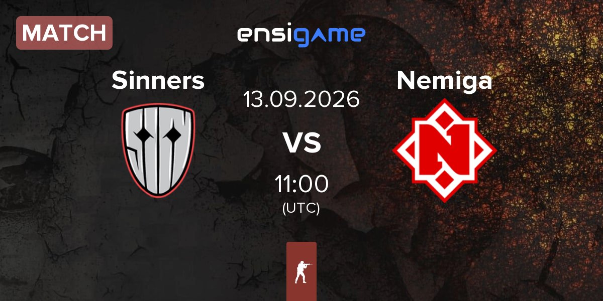 Match Sinners Esports Sinners vs Nemiga Gaming Nemiga | 13.09