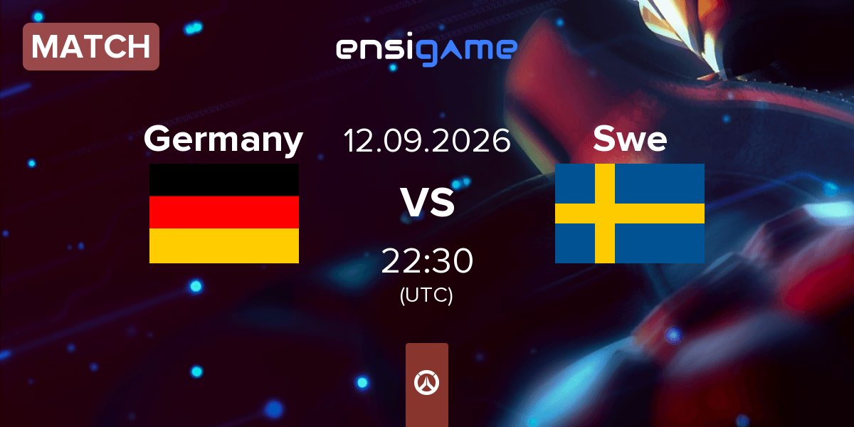 Partida Germany vs Sweden Swe | 12.09