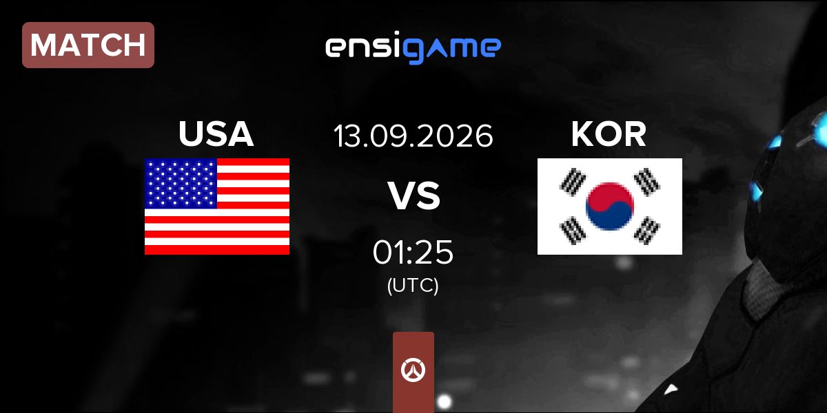 Match United States USA vs South Korea KOR | 13.09
