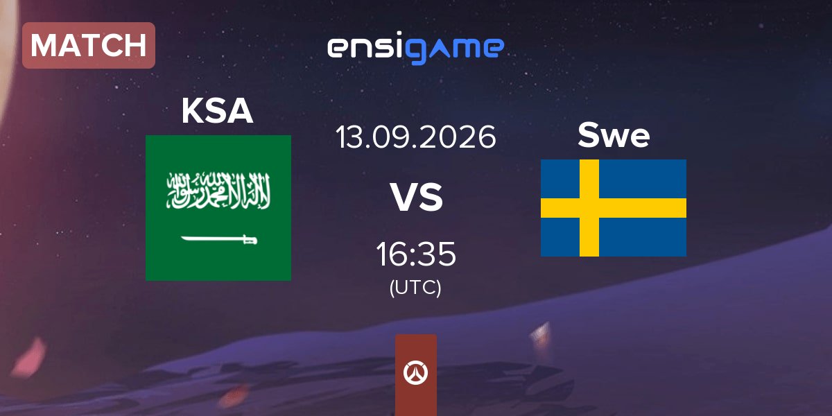 Match Saudi Arabia KSA vs Sweden Swe | 13.09