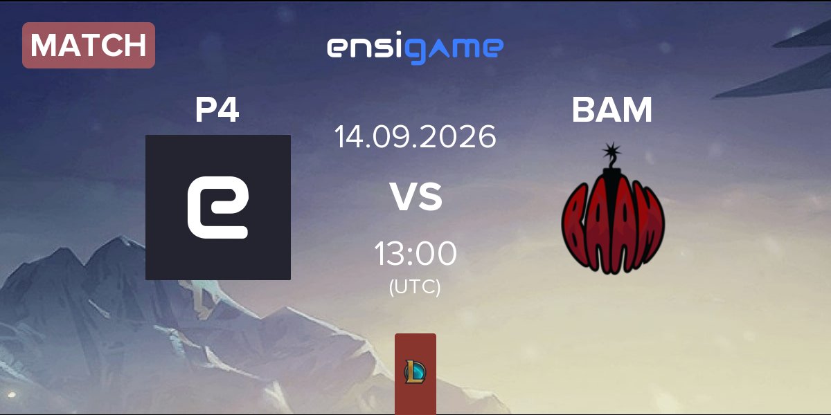 Partida Pyramid IV Esports P4 vs Baam Esports BAM | 14.09