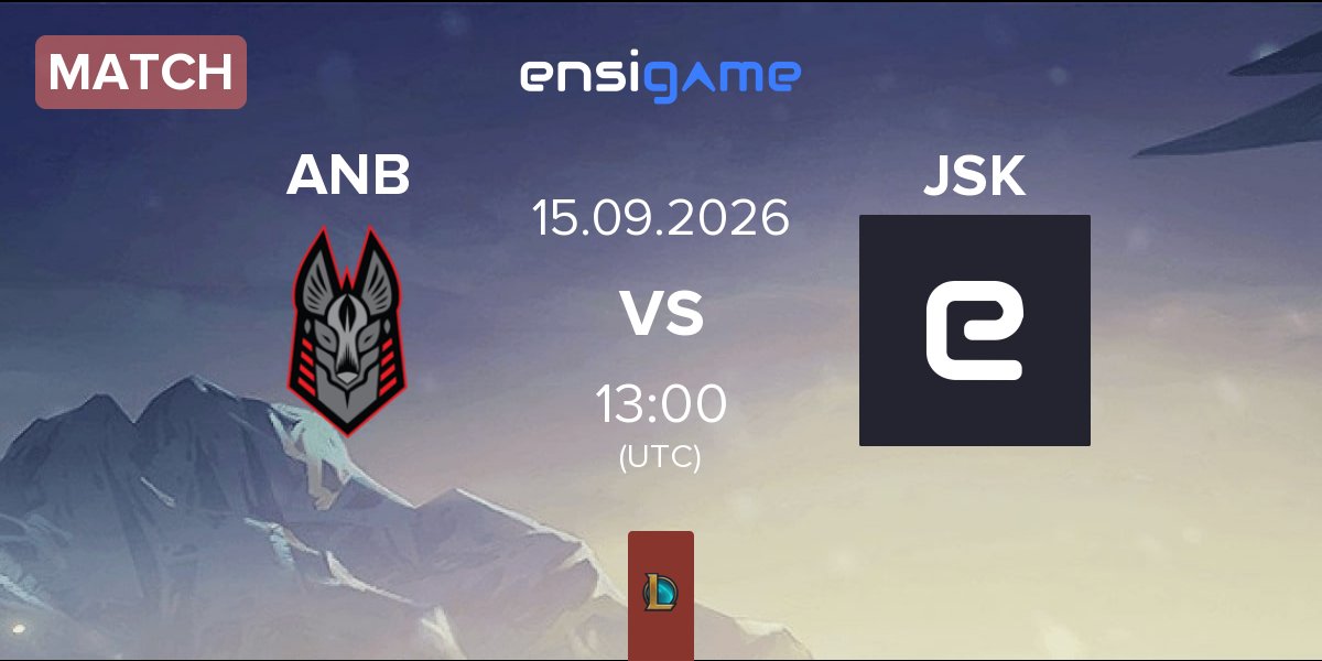 Match Anubis Gaming ANB vs Jsk Esports JSK | 15.09