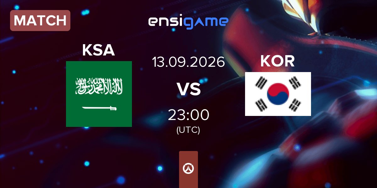Match Saudi Arabia KSA vs South Korea KOR | 13.09
