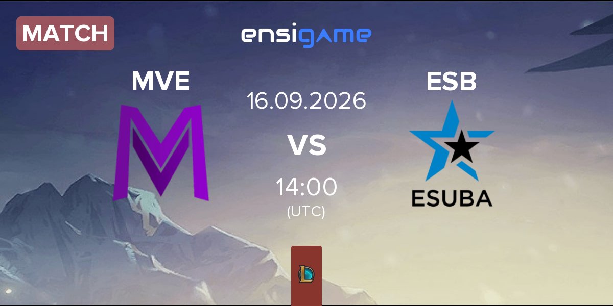 Match Meavedron MVE vs eSuba ESB | 16.09