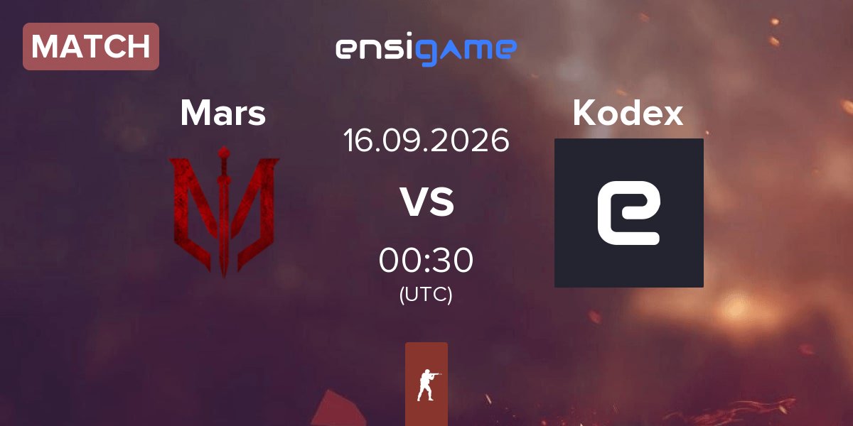 Match Marsborne Mars vs Kodex | 16.09