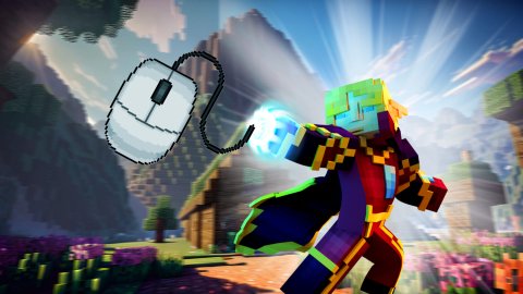 Keyboard and mouse controls for Minecraft