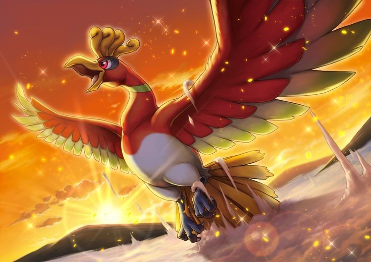 Ho Oh character in Pokémon GO