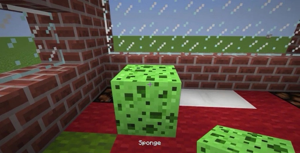 How to use sponge in minecraft