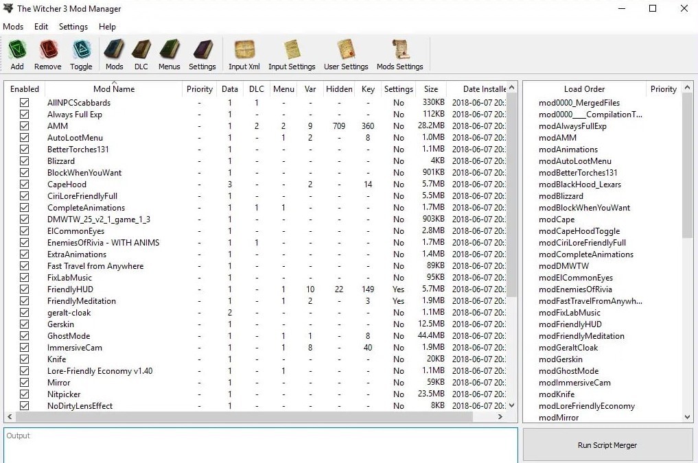 The Witcher 3 Mod Manager
