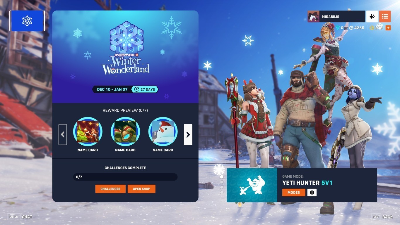 Overwatch 2 Winter Wonderland 2024