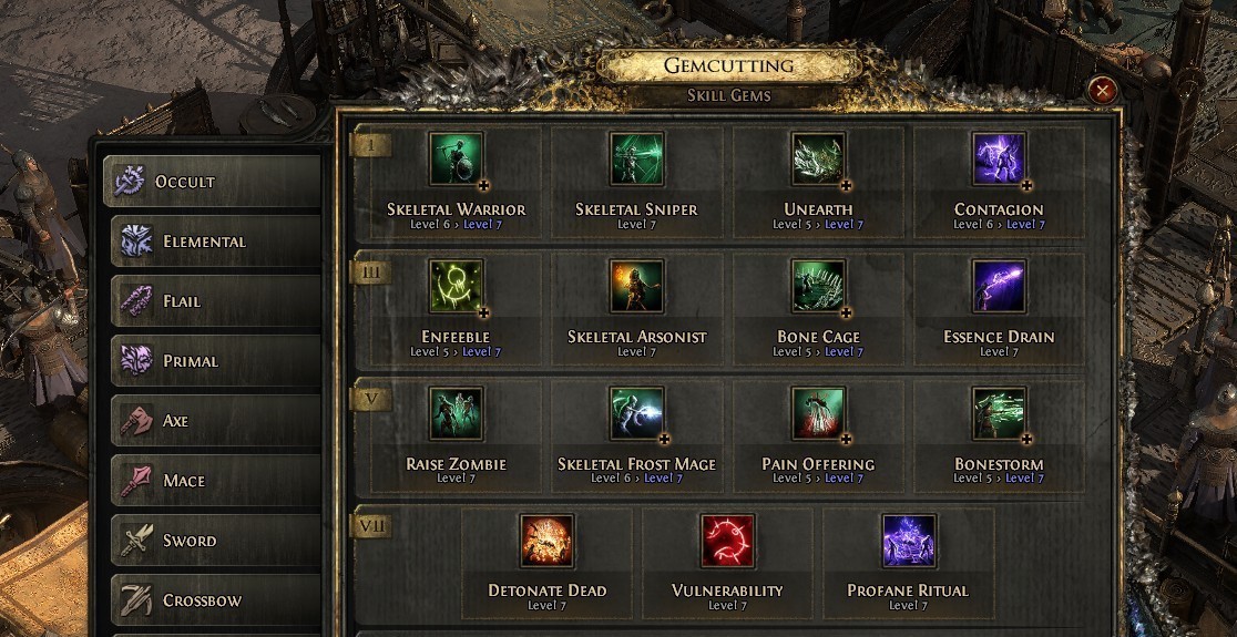 Path of Exile 2 Skill gems