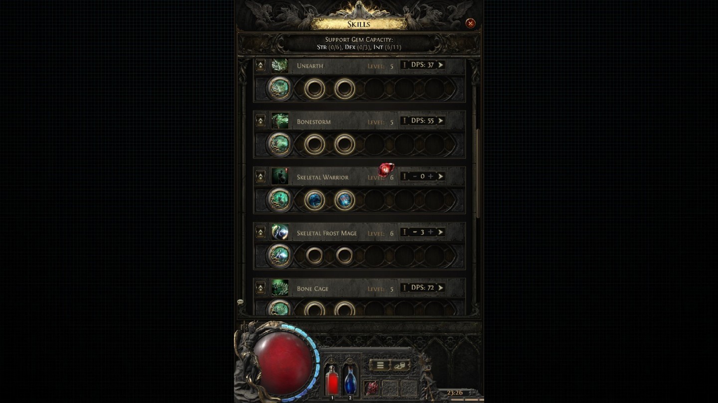 Path of Exile 2 Skill gems