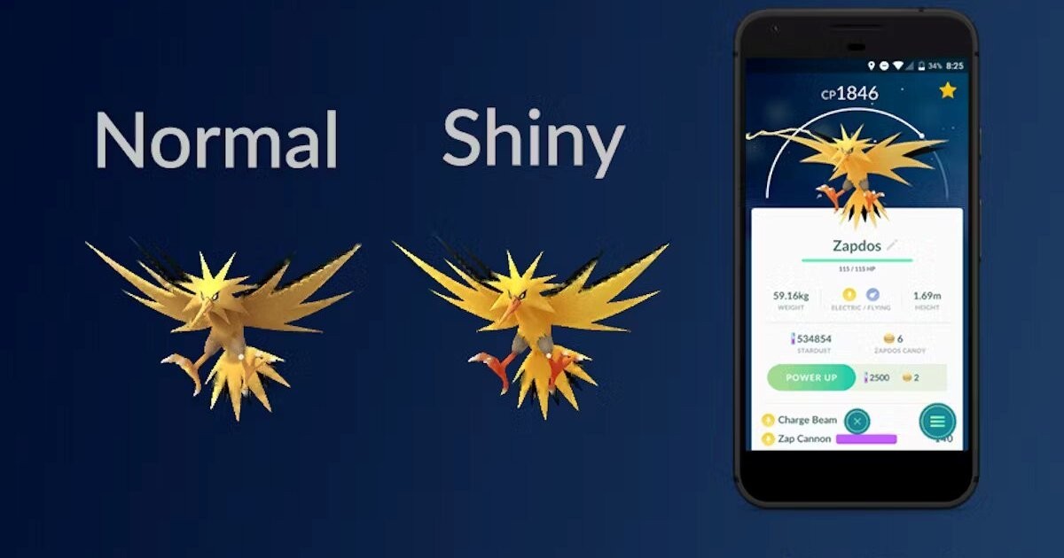 Zapdos no Pokémon GO