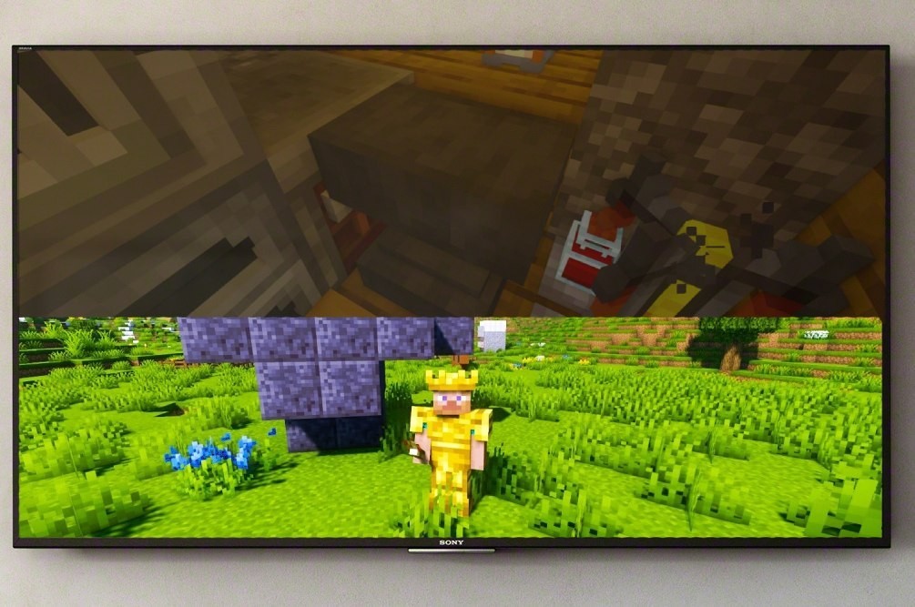 Splitscreen on Minecraft