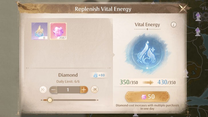 Vital Energy in infinity nikki