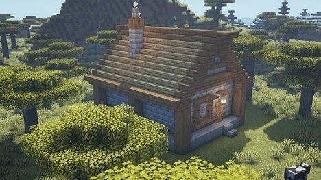 Casa medieval no Minecraft