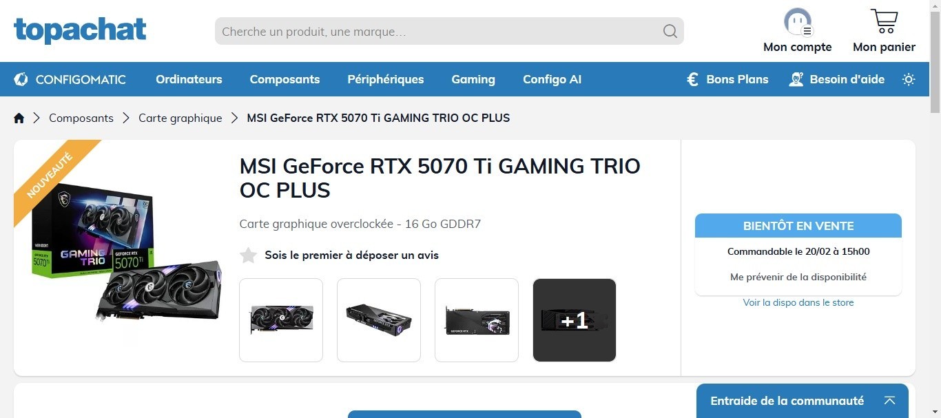 Parece que a RTX 5070 Ti será lançada em dez dias