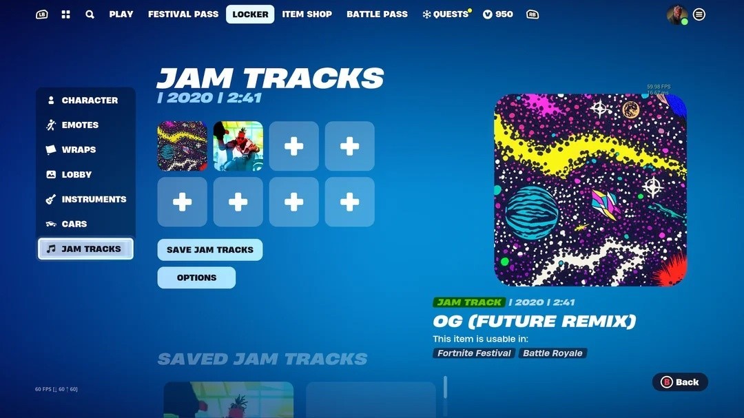 Jam Tracks Fortnite