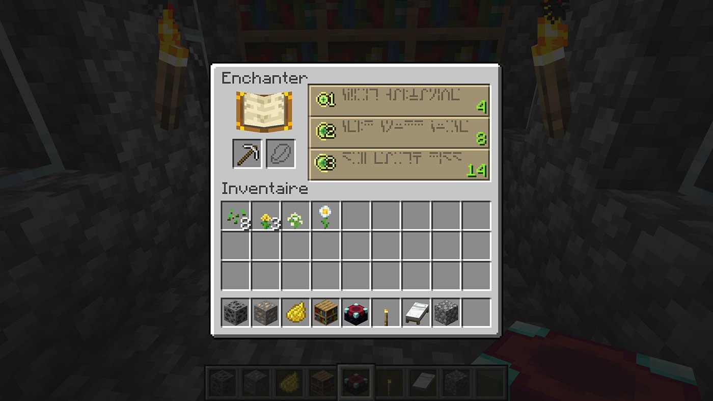 minecraft les enchantement