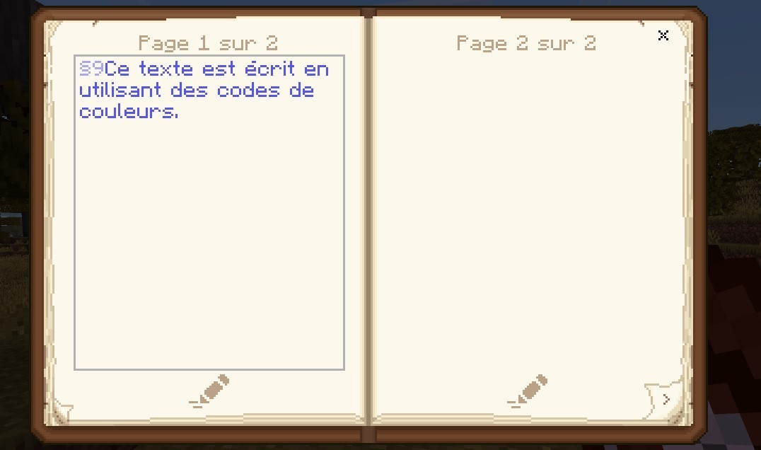 codes couleur dans Minecraft