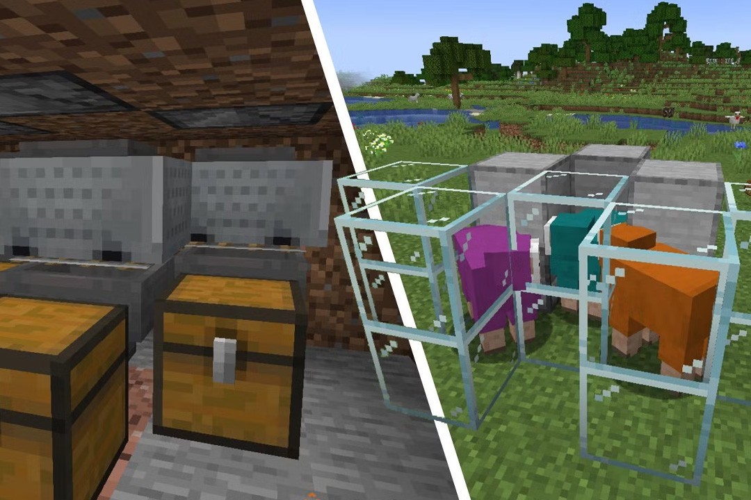 Fazenda automática Lã Minecraft