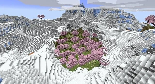 minecraft snow biome seed