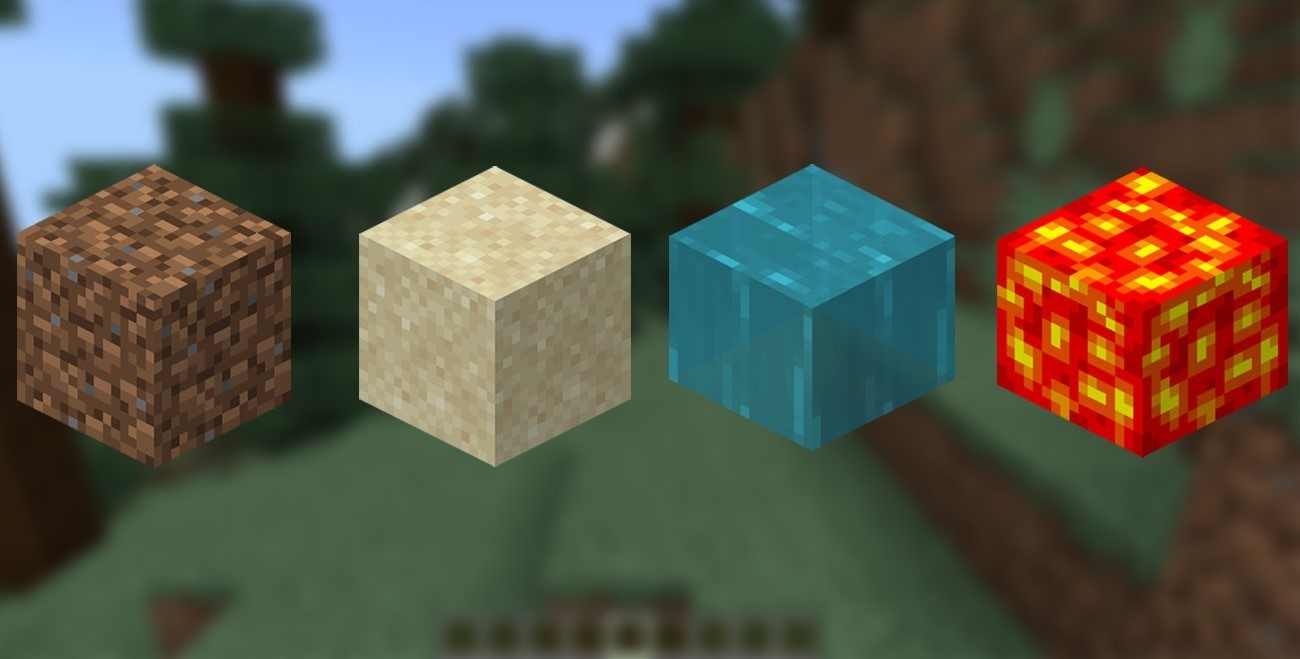 Blocs naturels minecraft