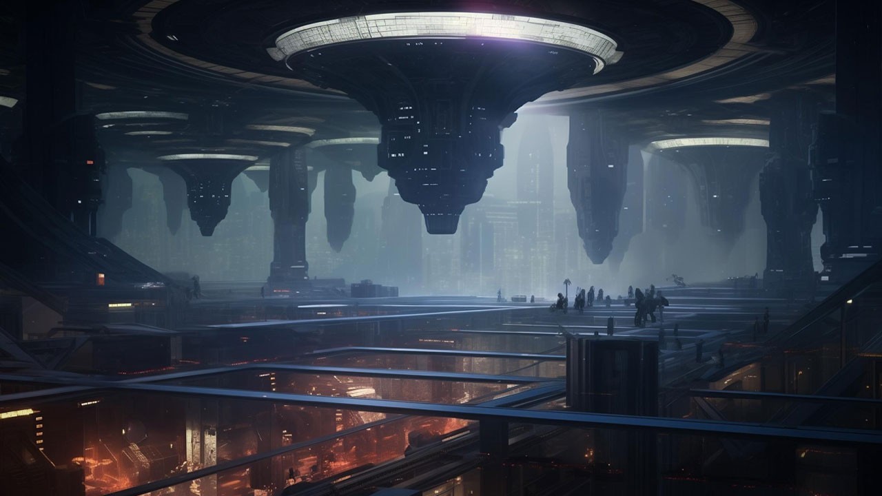 Concept art du Coruscant souterrain