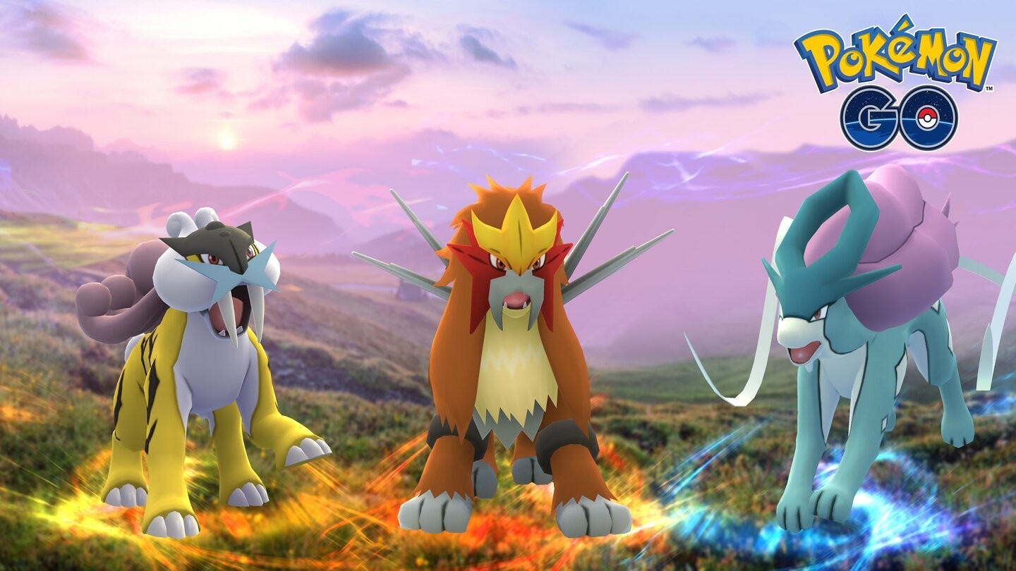 Legendary beasts no pokemon go