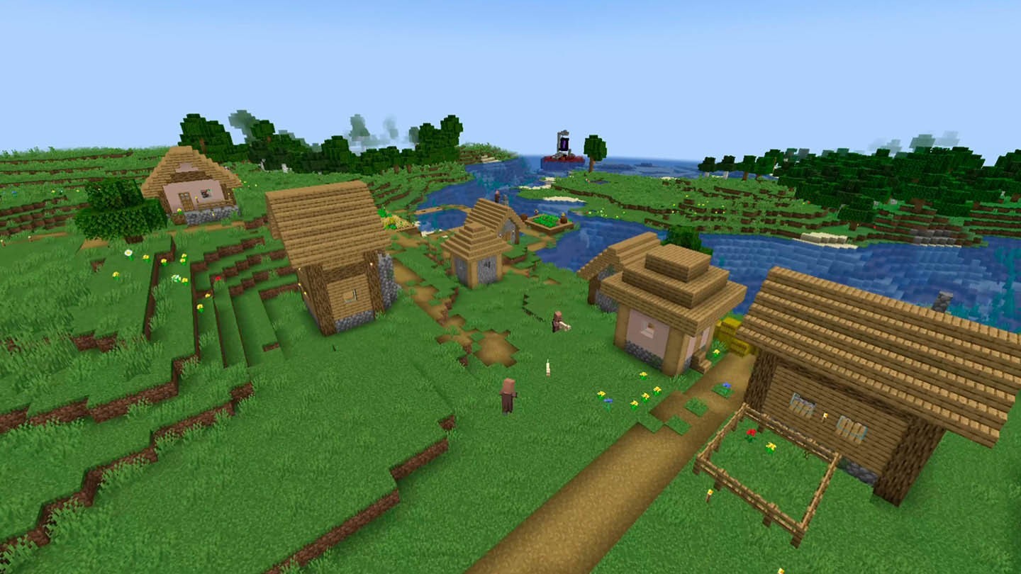 village dans minecraft