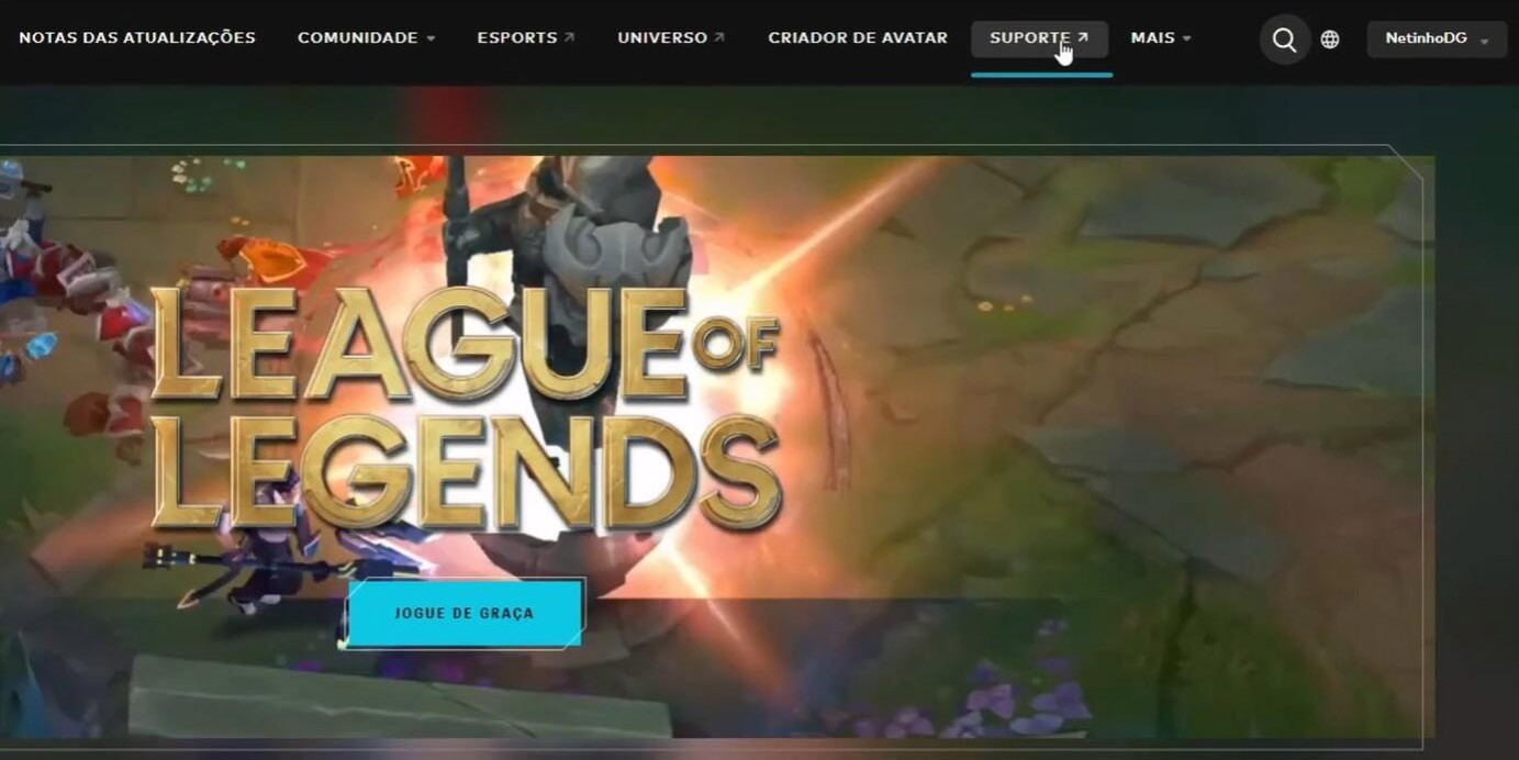 excluir conta do League of Legends