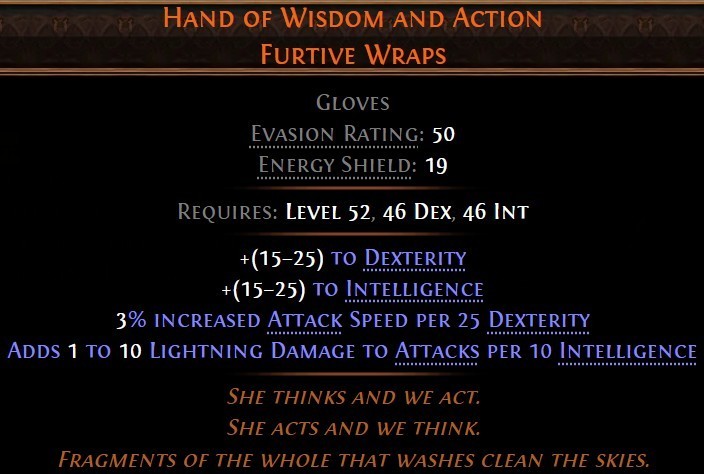 Hand of Wisdom and Action in PoE2