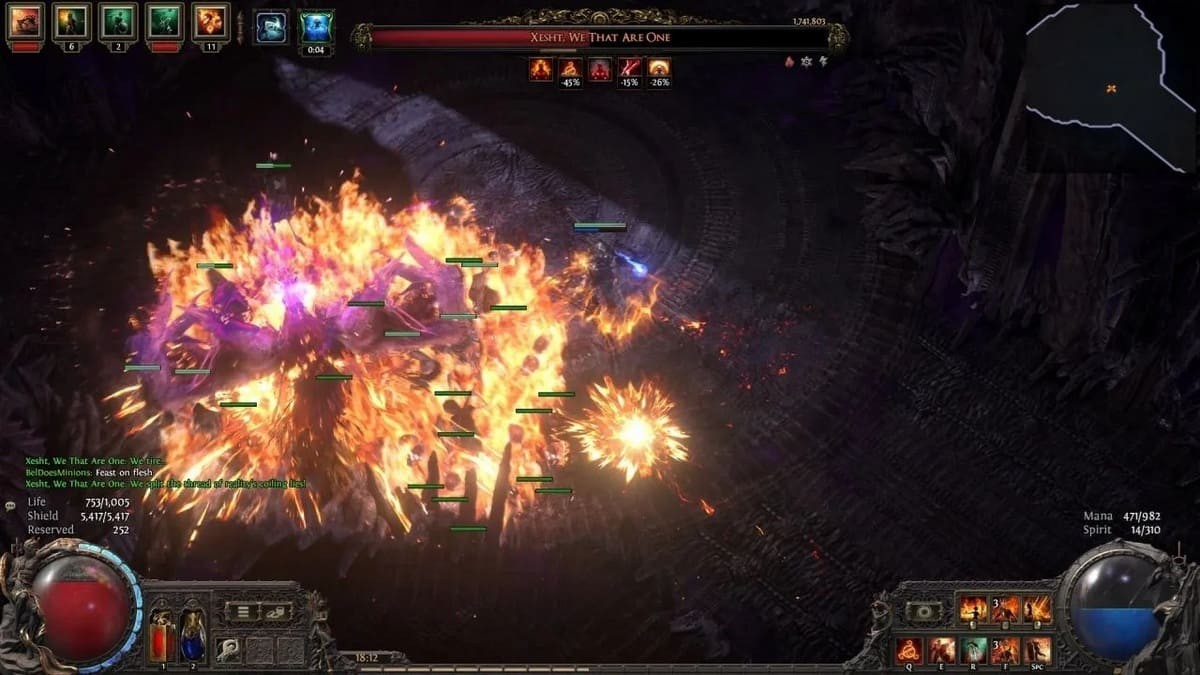 Boss Xesht in path of exile 2