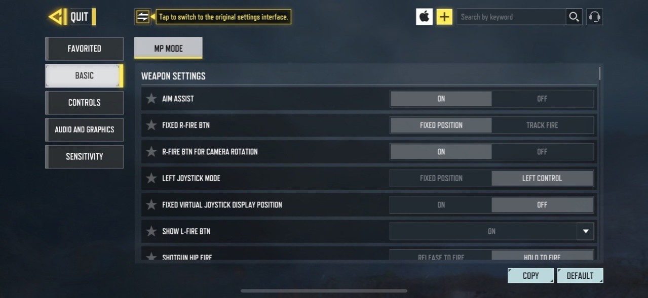 COD Mobile Best Settings