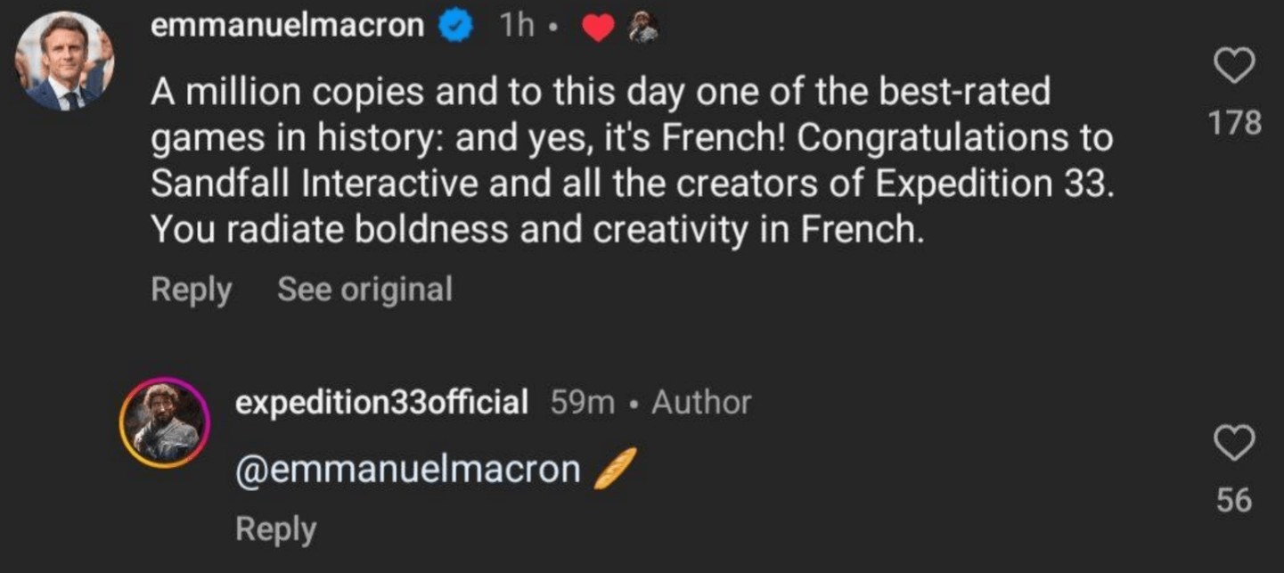 Emmanuel Macron reconhece Clair Obscur Expedition 33 como marco nos games franceses