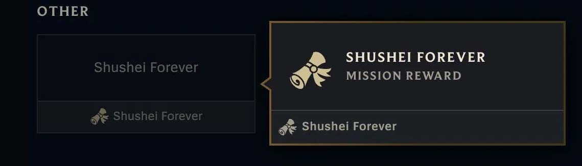 Shushei forever honor