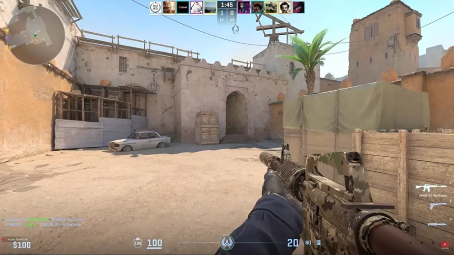 Configurando mira no console do CS2