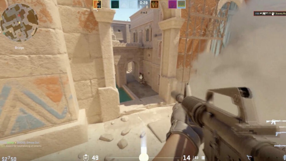 Configurando mira no console do CS2