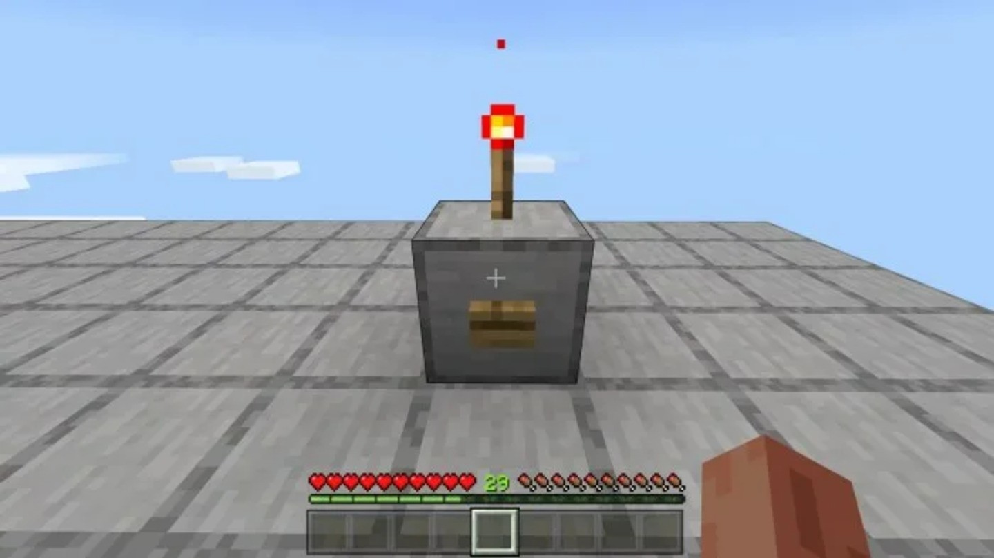 Tocha de Redstone no minecraft