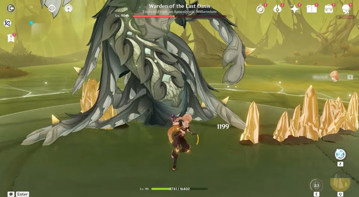 Heavy Blow phase one dendro dragon