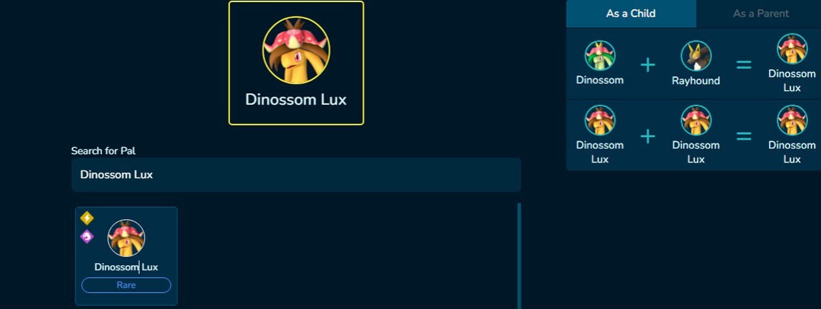 Dinossom Lux palworld