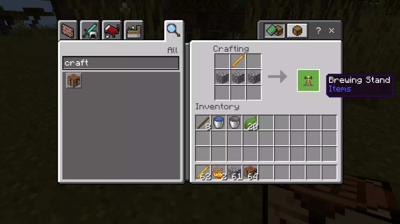 healing potion in Minecraft