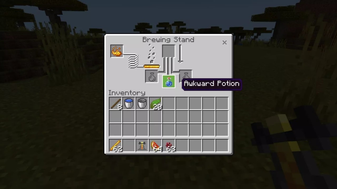 healing potion in Minecraft