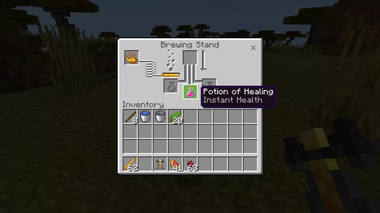 healing potion in Minecraft