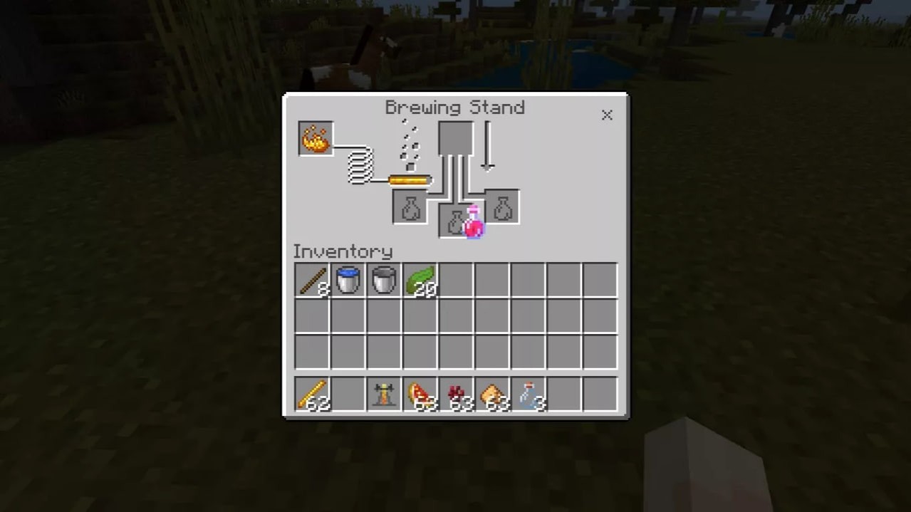 healing potion in Minecraft