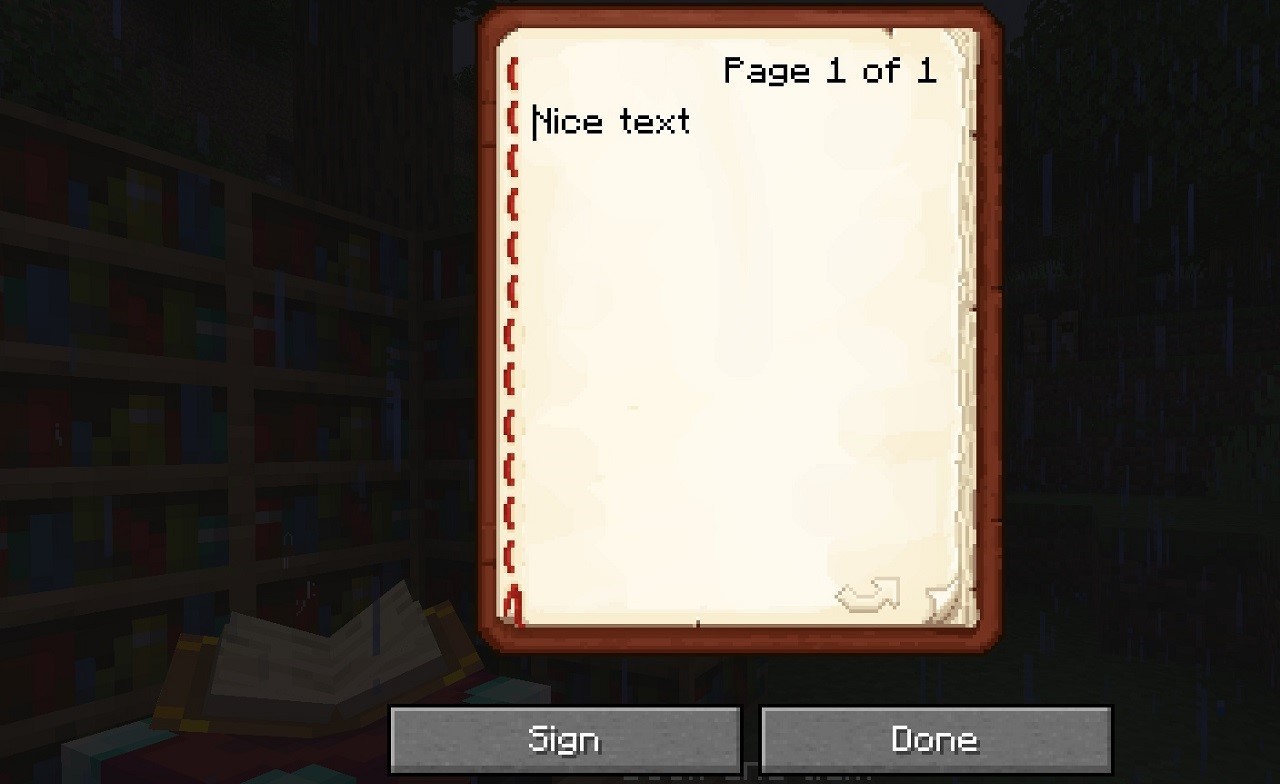 book in Minecraft