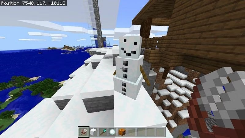 how to make a snow golem in Minecraft